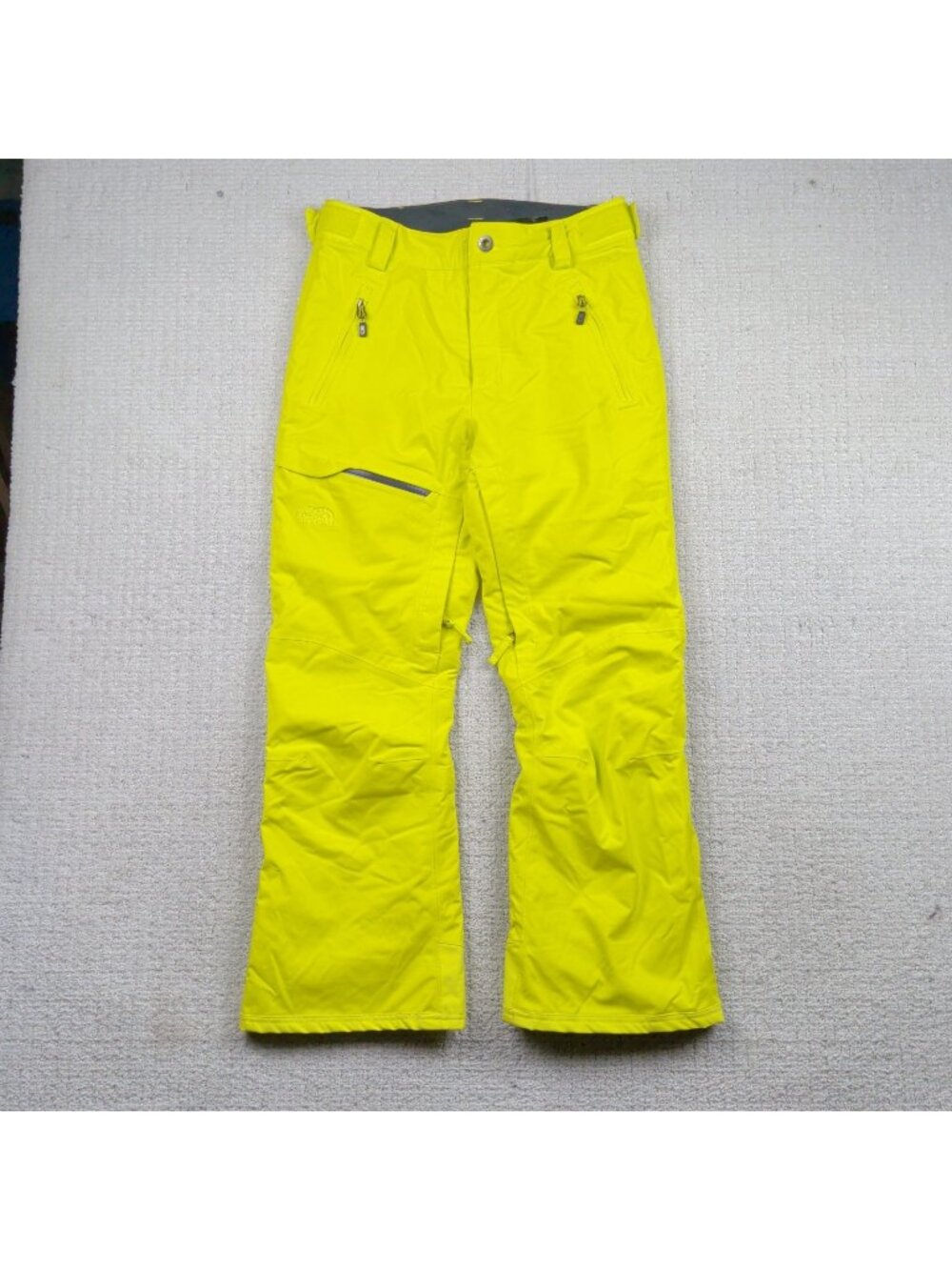 The North Face Men’s S Freedom Hyvent Waterproof Yellow Ski Snowboard Pants Gorp